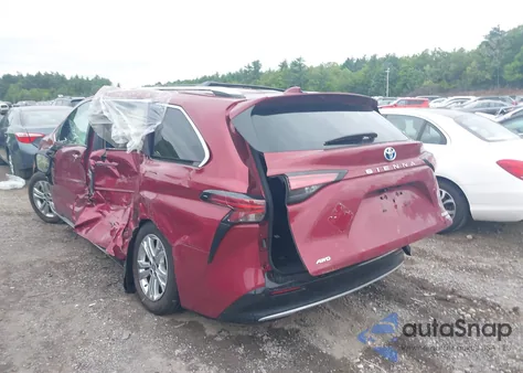 2024 Toyota Sienna Platinum from USA, damaged, VIN 5TDESKFC3RS119135